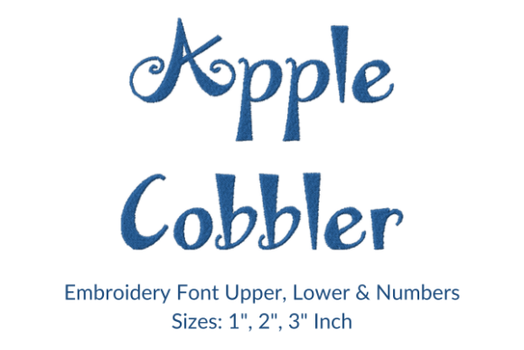 Apple Cobbler Font: A Designer’s Review for Boutique Sweatshirt Embroidery