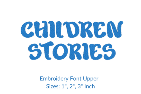 Children Stories Font Embroidery Design Review for Boutique Apparel