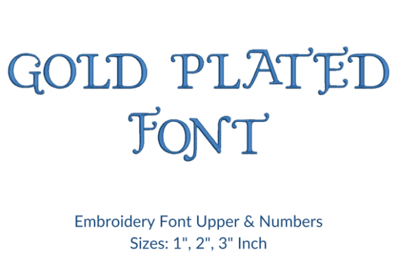 Evaluating Gold Plated Fonts Embroidery Design for Etsy & Small Shop Sellers