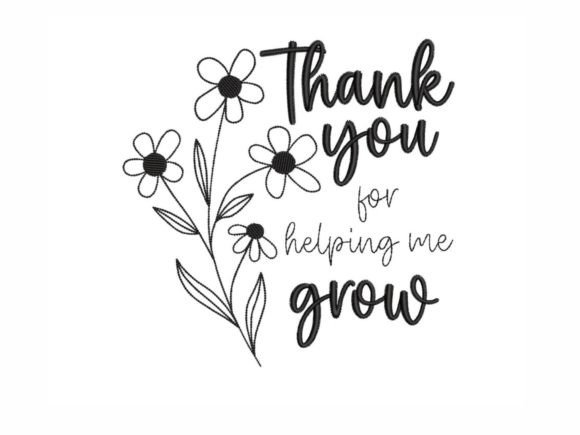 Grow: A Heartfelt Embroidery Design for Meaningful Gifts