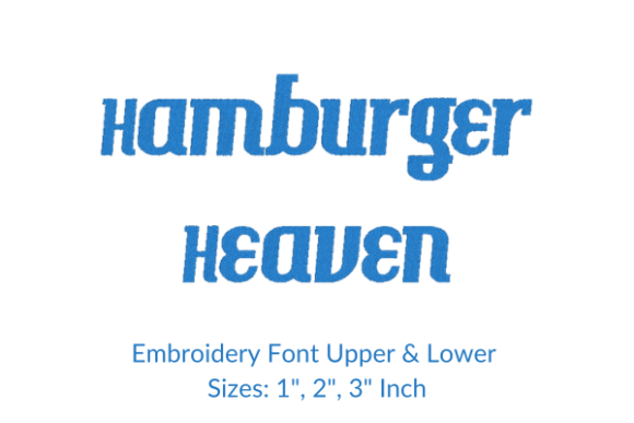 Hamburger Heaven Font Embroidery Design: A Designer’s Review for Personalized Gift Makers
