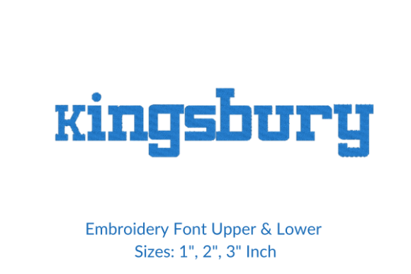 Kingsbury Font Embroidery Design Review