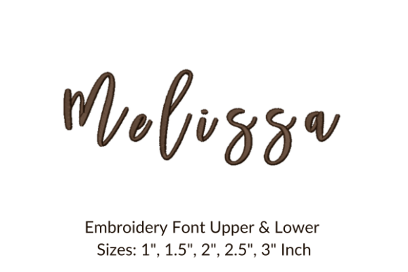 Melissa Font: A Versatile Embroidery Choice for Craft Fair Sellers
