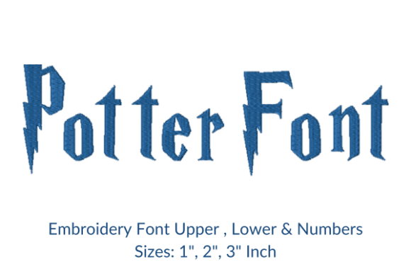 Reviewing the Potter Font Embroidery Design for a Boutique Sweatshirt Line