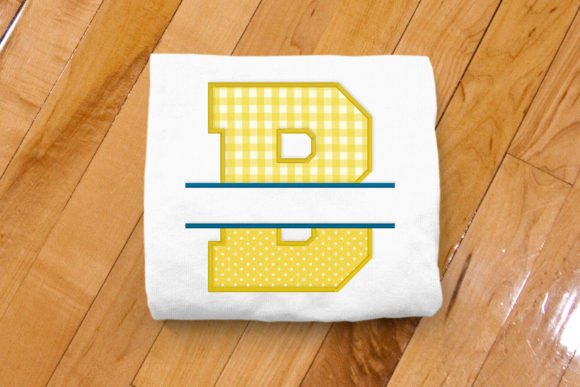 Varsity Letter B Split Applique: A Fresh Take on Collegiate Charm